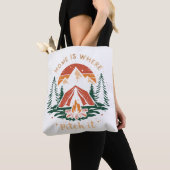 Tote Bag chez vous, c'est là que vous rangez votre chemise, (De près)