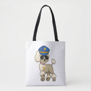 Tote Bag Chibi Anime Police Poodle Chien