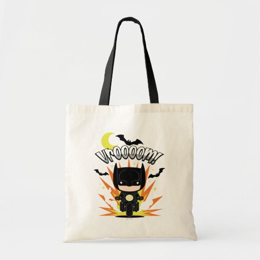 Tote Bag Chibi Batman Batcycle (Devant)