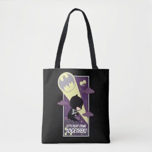 Tote Bag Chibi Batman - Combattons la criminalité ensemble