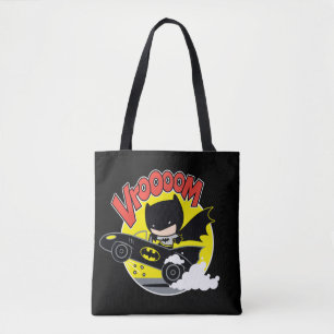 Tote Bag Chibi Batman Dans Le Batmobile
