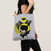 Tote Bag Chibi Batman Évolue La Ville (De près)