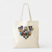 Tote Bag Chibi caractères sous-entendus (Dos)
