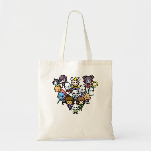Tote Bag Chibi caractères sous-entendus (Devant)