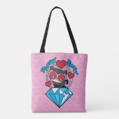 Tote Bag Chibi Catwoman assise Sur Le Grand Diamant (Dos)