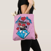 Tote Bag Chibi Catwoman assise Sur Le Grand Diamant (De près)