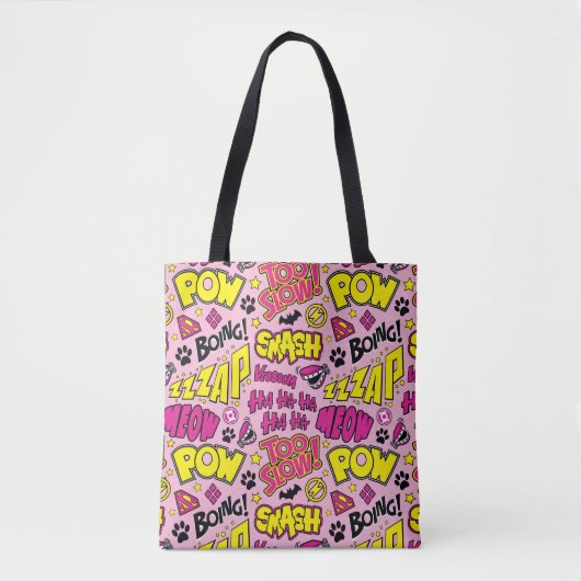 Tote Bag Chibi Comic Phases et Logos Motif (Devant)