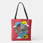 Tote Bag Chibi Cyborg S'Est Éteint ! (Dos)