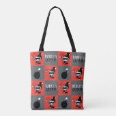 Tote Bag Chibi Harley Quinn Checker Motif (Dos)