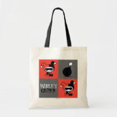 Tote Bag Chibi Harley Quinn Checker Motif (Devant)