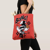 Tote Bag Chibi Harley-Quinn-In-A-Box Avec Marteau (De près)