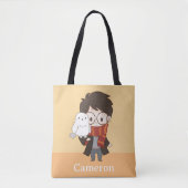 Tote Bag Chibi HARRY POTTER™ & Hedwig (Devant)
