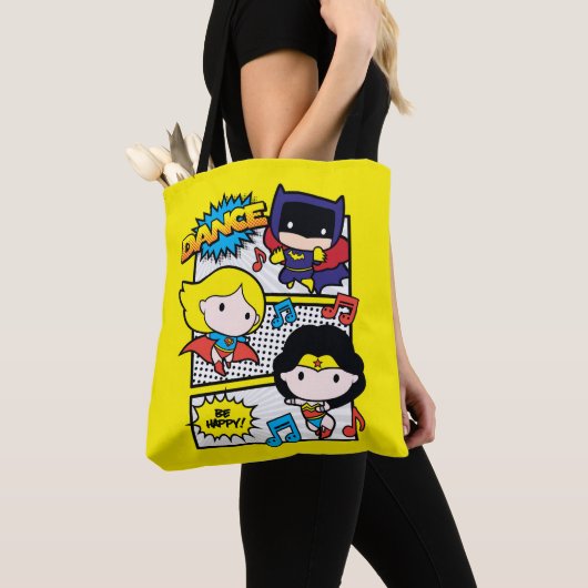 Tote Bag Chibi Héros Danse (De près)
