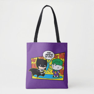 Tote Bag Chibi Joker Pranking Chibi Batman