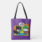 Tote Bag Chibi Joker Pranking Chibi Batman (Dos)