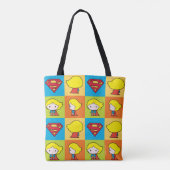Tote Bag Chibi Supergirl retournement de caractère (Dos)
