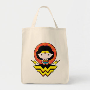 Tote Bag Chibi Wonder Woman avec Pois et logo