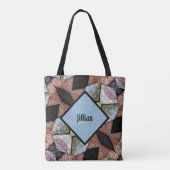 Tote Bag Chic Boho Brodé multicolore (Dos)