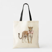 Tote Bag Chic Carré Gold Palm Tree Leopard (Dos)