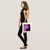 Tote Bag Chic de prune florale mauve de Bridesmaid (Devant (modèle))