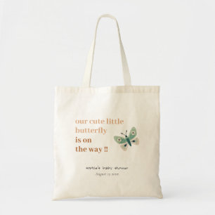 Tote Bag Chic Desert Retro Butterfly Garden Baby shower