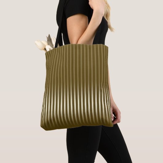 Tote Bag Chic Gold strié (De près)