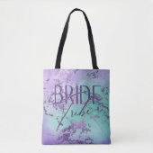 Tote Bag Chic Marble | Lavande Violet et Menthe Bride Tribe (Devant)