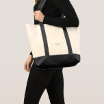 Tote Bag Chic Meilleure femme d'accueil jamais nom personna<br><div class="desc">Élégant Chic Meilleure femme de chambre Ever Personnalisé Nom Script cadeau</div>