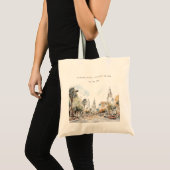 Tote Bag Chic Orlando Floride Skyline Mariage d'aquarelle (Devant (produit))