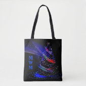 Tote Bag Chic Parties scintillant Monogram Arbre de Noël Sa (Devant)