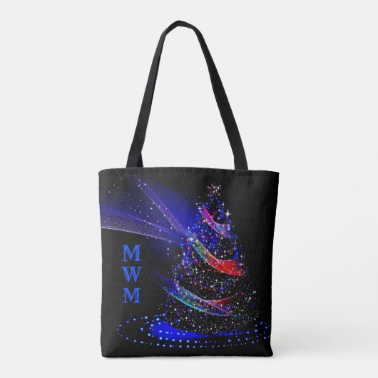 Tote Bag Chic Parties scintillant Monogram Arbre de Noël Sa (Dos)