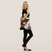 Tote Bag Chic Pop Floral Duet (Sur le modèle)