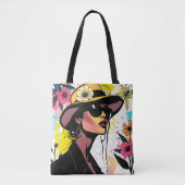 Tote Bag Chic Pop Floral Duo (Devant)