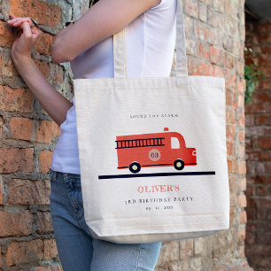 Tote Bag Chic Red Navy Moteur de Camion d'incendie n'import