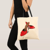 Tote Bag Chic Rouge Haut talons Glamour Stiletto Mode (Devant (produit))