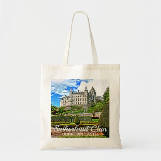 Tote Bag Chic Scottish Sutherland Clan's Dunrobin Castle (Devant)