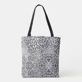 Tote Bag Chic tendance Grey Cheetah Poster de animal Monogr (Dos)
