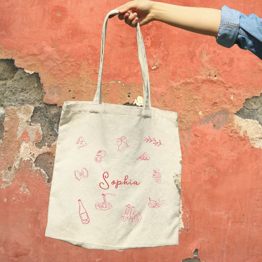 Tote Bag Chic 'That's Amore' Italien-Theme Personnalisable