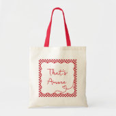 Tote Bag Chic 'That's Amore' Thème Italien Personnalisable (Devant)
