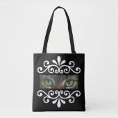Tote Bag Chic vectoriel vectoriel yeux de chat photo person (Devant)
