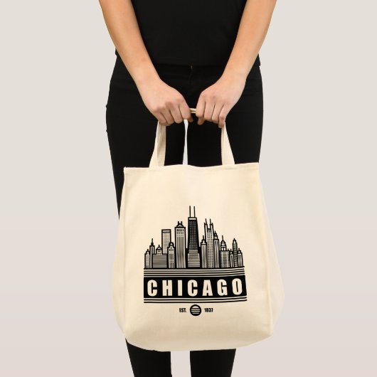 Tote Bag Chicago Illinois États-Unis (Devant (produit))