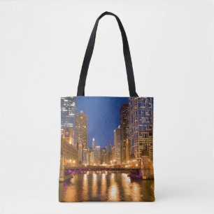 Tote Bag Chicago, Illinois, vue panoramique et rivière Chic