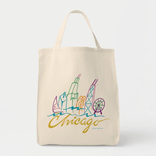 Tote Bag Chicago Skyline (Devant)
