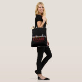 Tote Bag Chicago Skyline. Area Names and Coordinates (Sur le modèle)
