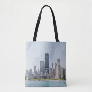 Tote Bag Chicago Skyline Avec Le Lac Michigan