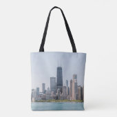 Tote Bag Chicago Skyline Avec Le Lac Michigan (Dos)