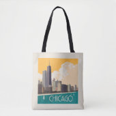 Tote Bag Chicago | Skyline moderne (Devant)