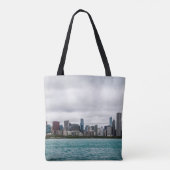 Tote Bag Chicago skylinechicago, skyline, aérien, architect (Dos)