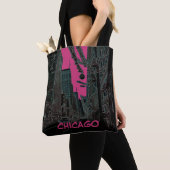 Tote Bag Chicago State Street @ Noël 1967 Edge lumineux (De près)
