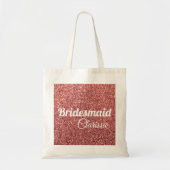 Tote Bag chick chick rose or parties scintillant bridesmaid (Devant)